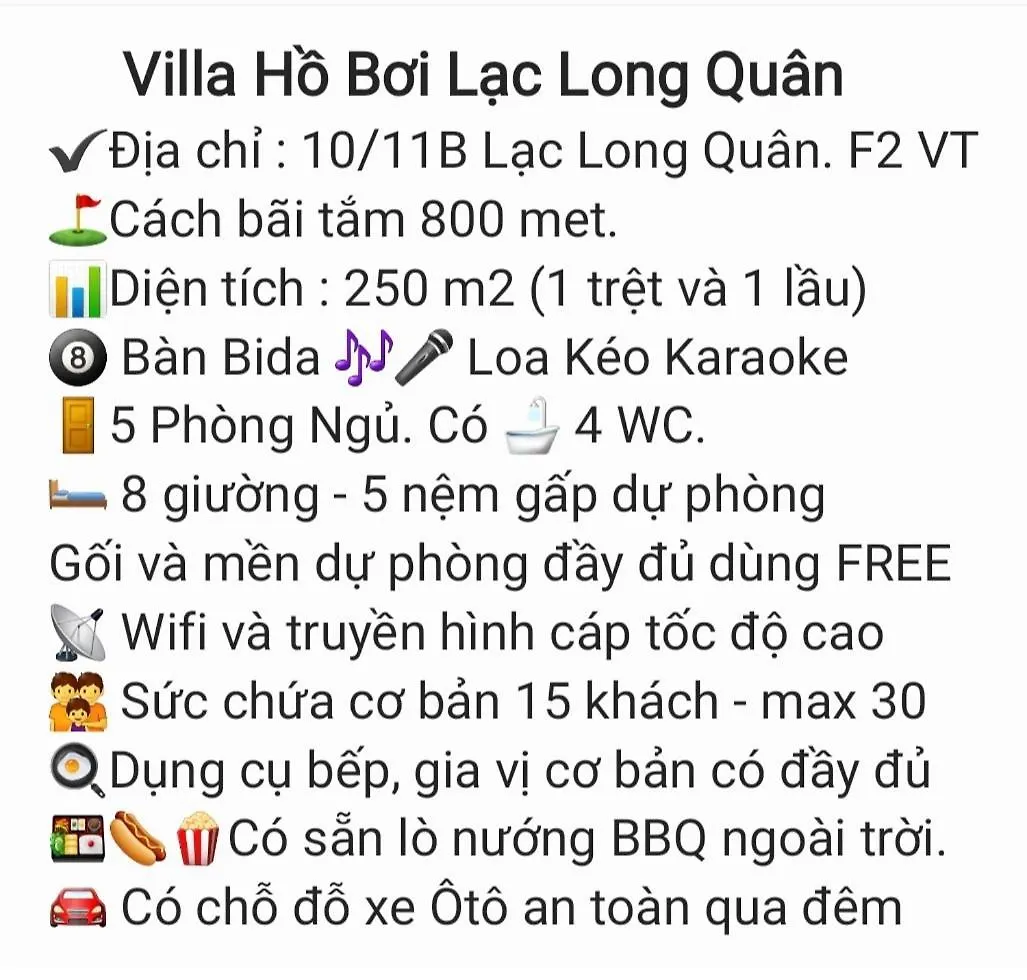 Villa Ho Boi Bai Sau - Free Loa Keo + Bida - Gan Bien - 10/11B Llq Βουνγκ Τάου